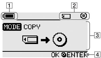 MODE COPY OK ENTER