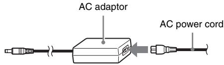 SONY SCPH-70004 - Connect the AC power cord to the AC adaptor. - 1