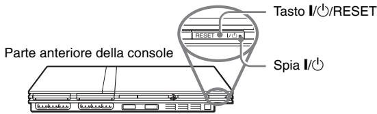 SONY SCPH-70004 - Premere e tenere premuto il tasto I/⏻/RESET sulla parte anteriore della console per più di un secondo. - 1