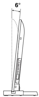 SONY SU-52HX1 - Adjusting the viewing angle of the TV - 2