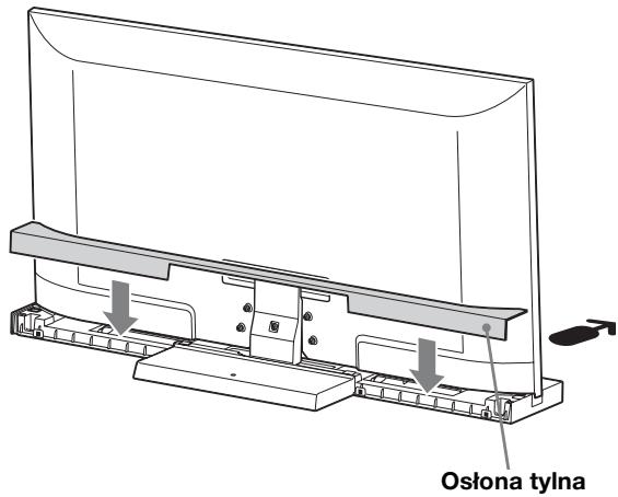 SONY SU-52HX1 - Zamocować osłone tylna do stolika TV. - 1