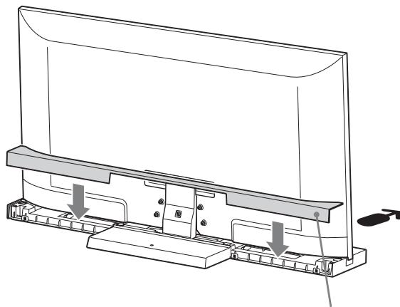 SONY SU-52HX1 - Fije la tapa posterior al soporte para TV. - 1