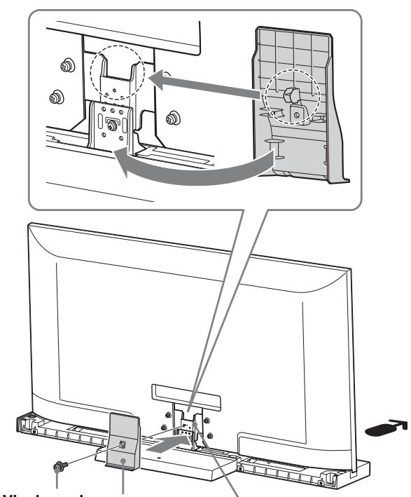 SONY SU-52HX1 - Fixez le couvercle du pied au pied. - 1
