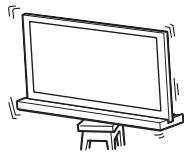 SONY SU-52HX1 - Stellen Sie den Fernsehsteller unbedingt auf einer stabilen Fläche auf. - 1