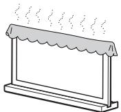 SONY SU-52HX1 - Dek de ventilatieopengingen van de tv Niet af. - 1