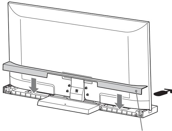SONY SU-52HX1 - Coloque a Tampa Traseira no suporte de televator. - 1