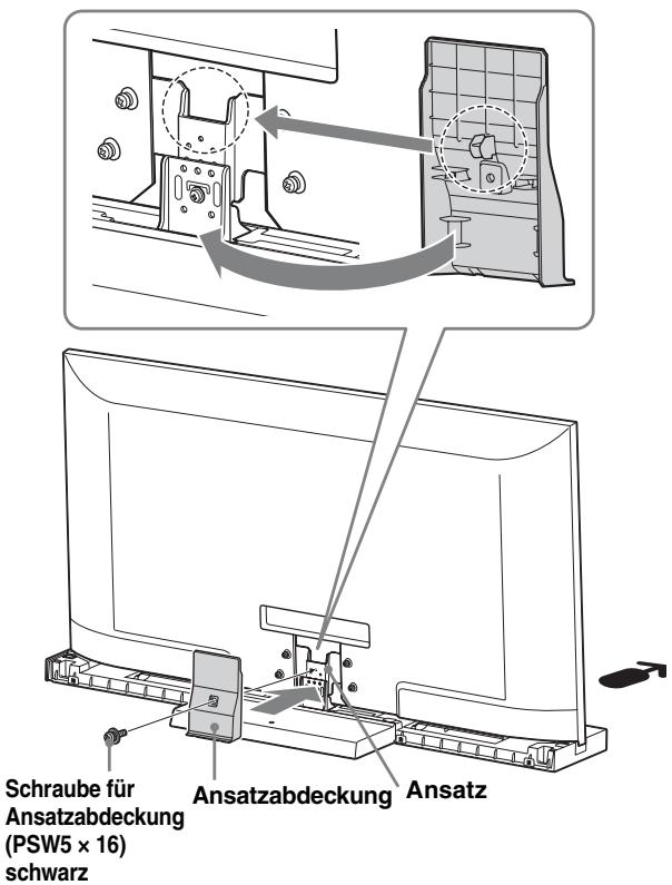 SONY SU-52HX1 - Bringen Sie die Ansatzabdeckung am Ansatz an. - 1