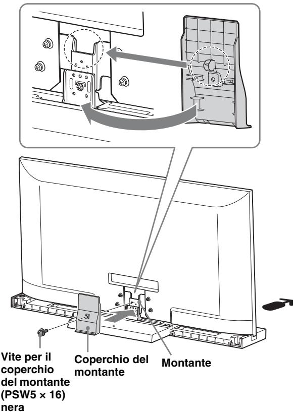SONY SU-52HX1 - Applicare il coperchio del montante sul montante. - 1