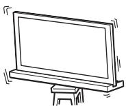 SONY SU-52HX1 - Installer de tv-standard op een stabel oppervlak. - 1