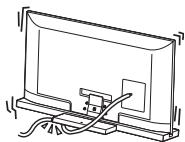 SONY SU-52HX1 - Evite que el cable de alimentación de CA o el cable de conexión queden aplastados. - 1