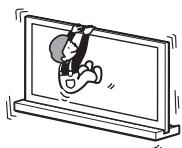 SONY SU-52HX1 - Do not lean on or hang from the TV with the TV installed on the TV Stand. - 1