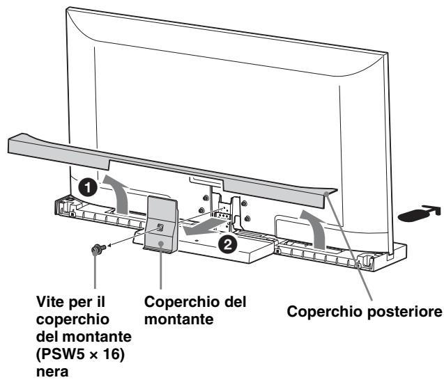 SONY SU-52HX1 - Staccare il coperchio posteriore e il coperchio del montante. - 1