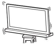 SONY SU-52HX1 - Si raccomanda di installare il supporto per tevisore su una superficie stabile. - 1