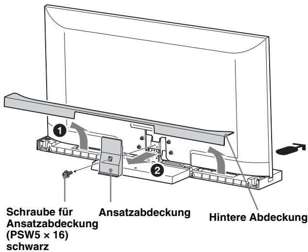 SONY SU-52HX1 - Nehmen Sie die wichtere Abdeckung und die Ansatzabdeckung ab. - 1