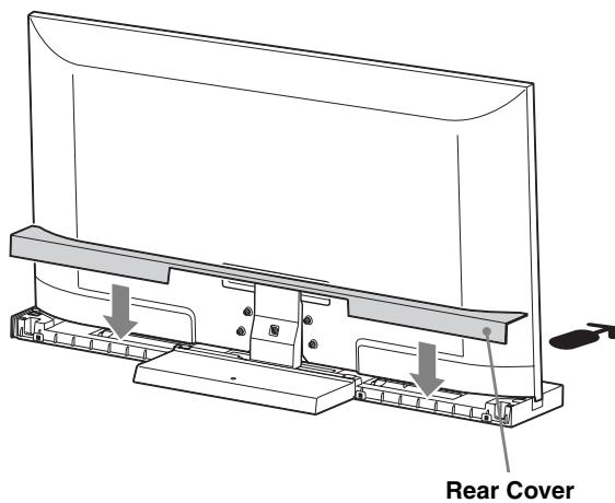 SONY SU-52HX1 - Attach the Rear Cover to the TV Stand. - 1