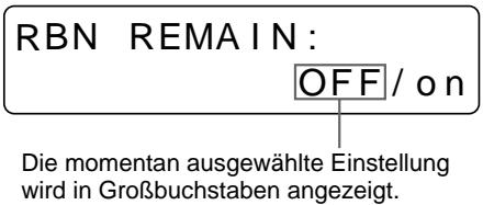 SONY UP-50 - Drücken Sie die Taste RIBBON REMAIN. - 2