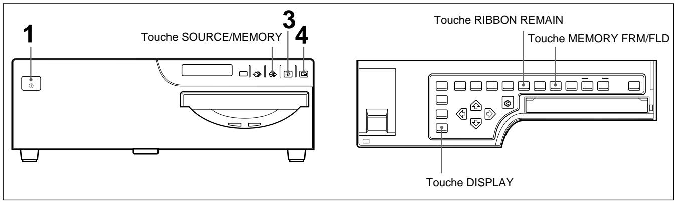 SONY UP-50 - Avant d'exécuter un tirage d'image pleine page - 1