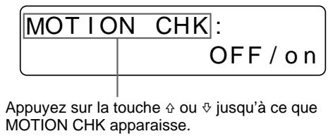 SONY UP-50 - Pour sélectionner le réglage sur le menu - 5