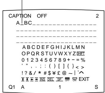 SONY UP-50 - Pour ajouter des caractères parmi d'autres - 3
