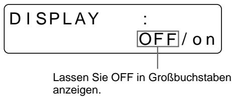 SONY UP-50 - Wählen Sie OFF. - 2