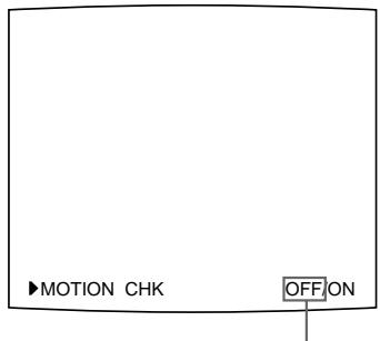 SONY UP-50 - Press the MOTION CHECK button. - 1