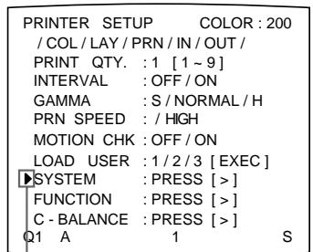 SONY UP-50 - Einstellen der Helligkeit des Drucker-Displays - 4