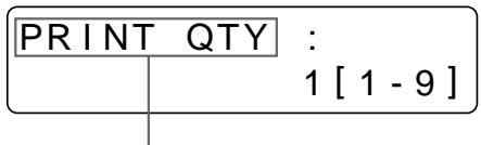 SONY UP-50 - Définition du nombre de tirages dans le menu - 5