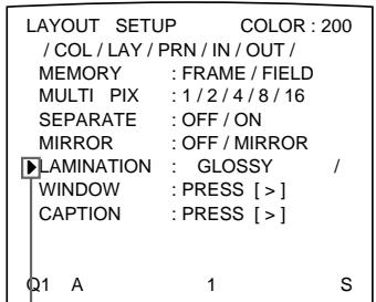 SONY UP-50 - Selecting the Lamination Pattern - 4