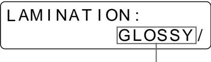 SONY UP-50 - Selecting the Lamination Pattern - 7