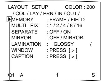 SONY UP-50 - To select the memory mode using the menu - 4