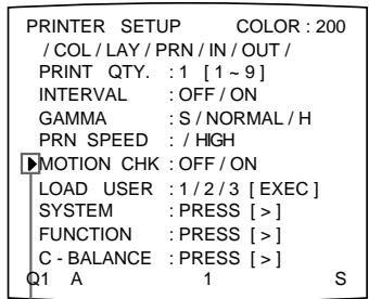 SONY UP-50 - To select the setting using the menu - 4