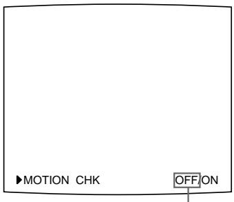 SONY UP-50 - Appuyez sur la touche MOTION CHECK. - 1