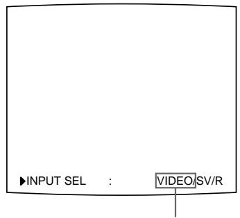SONY UP-50 - Auswählen des Eingangssignals mit der Taste INPUT SELECT - 4