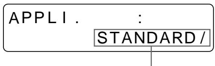 SONY UP-50 - Select the desired application mode by pressing the ⇔ or ⇒ button. - 2