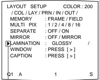 SONY UP-50 - Auswählen des Beschichtungstyps - 4