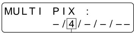 SONY UP-50 - Pour sélectionner dans le menu le type d'images réduites à enregistrer dans la mémoire - 7