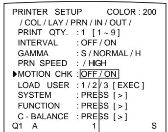 SONY UP-50 - To select the setting using the menu - 6
