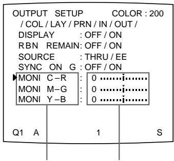 SONY UP-50 - Réglez le moniteur en comparant le tirage avec l'image sur le moniteur. - 1