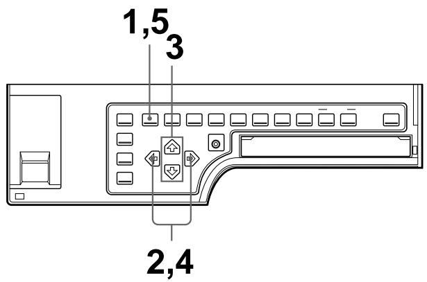 SONY UP-50 - To select the setting using the menu - 1