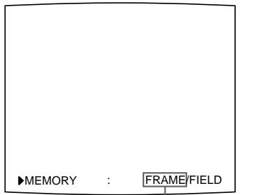 SONY UP-50 - Pour sélectionner le mode de mémoire via la touche MEMORY FRM/FLD - 2