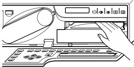 SONY UP-50 - Check whether any paper is jammed inside the printer. If you find a jammed sheet, slowly pull it into the paper tray. - 1