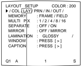 SONY UP-50 - Sélection du mode de laminage - 2