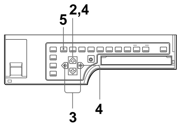 SONY UP-50 - Ein-/Ausschalten des Betriebs- und Fehlersignals - 1