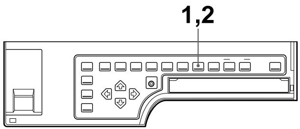 SONY UP-50 - Pour sélectionner le mode de mémoire via la touche MEMORY FRM/FLD - 1