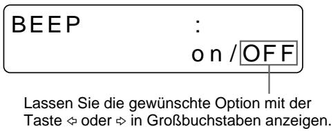 SONY UP-50 - Ein-/Ausschalten des Betriebs- und Fehlersignals - 5