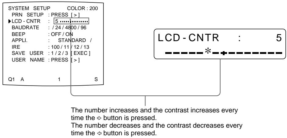 SONY UP-50 - Adjust the brightness of the printer window display by pressing the ⇔ or ➔ button. - 1
