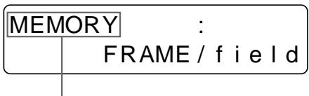 SONY UP-50 - Pour sélectionner le mode de mémoire sur le menu - 5