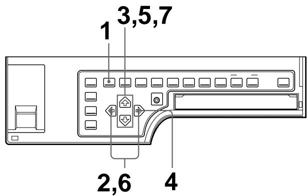 SONY UP-50 - Sélection de la fonction de la touche CLEAR - 1