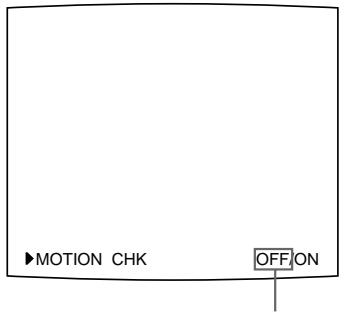 SONY UP-50 - Drücken Sie die Taste MOTION CHECK. - 1