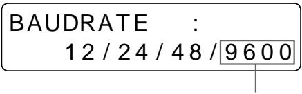 SONY UP-50 - Einstellen der Baud-Rate zur Kommunikation mit dem Computer - 5